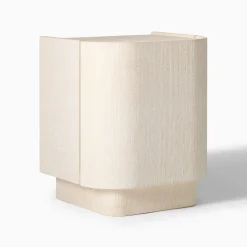 Open Box: Solstice Painted Raffia Nightstand (20") - Whitewash