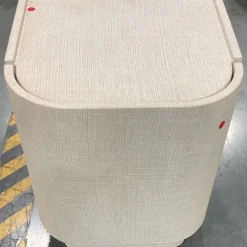 Open Box: Solstice Painted Raffia Nightstand (20") - Whitewash