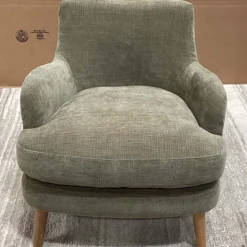 Open Box: Sophie Chair - Performance Chenille Crossweave Elm, Natural Oak