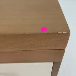 Open Box: Two-Tone Wood Jewelry Box, Double Drawer (7" x 7")