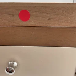 Open Box: Two-Tone Wood Jewelry Box, Double Drawer (7" x 7")