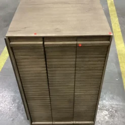 Open Box: Zahra Oak Nightstand (35") - Rustic Gray