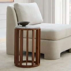 Ophelia Marble Drink Table (12")