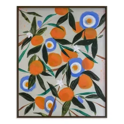 Orange Trees Framed Wall Art by Minted for West Elm