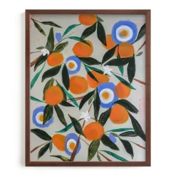 Orange Trees Framed Wall Art by Minted for West Elm