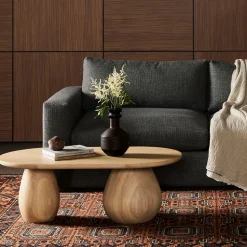 Orb Base Oval Coffee Table (43.5")