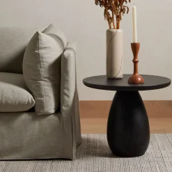 Orb Base Tall Side Table (21.75" - 27.5")