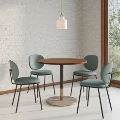 Orbit Restaurant Dining Table - Wood - Round