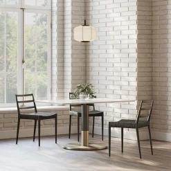 Orbit Restaurant Extra Large Rectangle Dining Table - Quartz