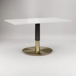 Orbit Restaurant Extra Large Rectangle Dining Table - Quartz