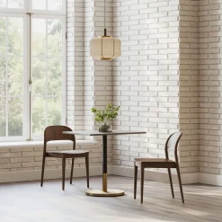 Orbit Restaurant Rectangle Dining Table - Quartz