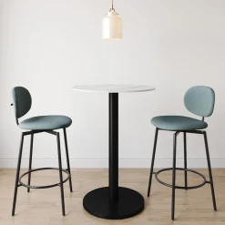 Orbit Restaurant Round Bar Table - Porcelain