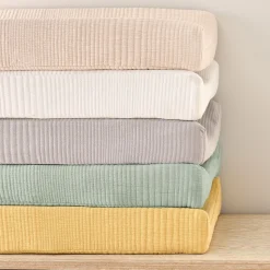 Organic Cotton Matelasse Changing Pad Cover