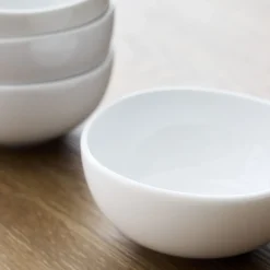 Organic Porcelain Dip Bowls (Set of 4)