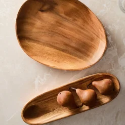Organic Shaped Wood Serving Platters