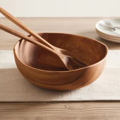 Organic Shaped Wood Serving Utensils (Set of 2)