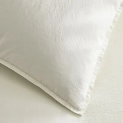 Organic Washed Cotton Percale Duvet Cover & Shams