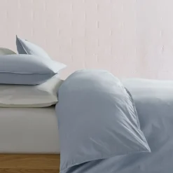 Organic Washed Cotton Percale Duvet Cover & Shams