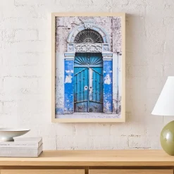 Ornate Blue Doors Wall Art