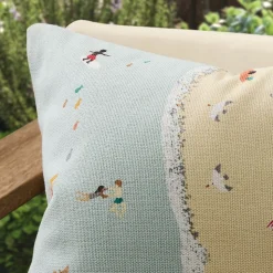 Outdoor Beach Scene Pillow