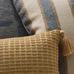 Outdoor Botanical Stripe Pillow Set