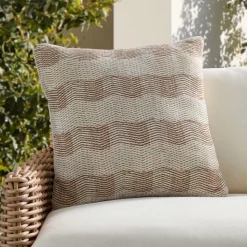 Outdoor Chevron Checkerboard Pillow