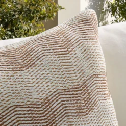 Outdoor Chevron Checkerboard Pillow