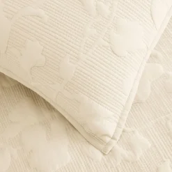 Outline Floral Quilt & Shams