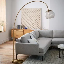 Overarching Acrylic Shade Floor Lamp (76")