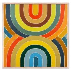 Overlapping Arcs Framed Wall Art by Erica Hauser