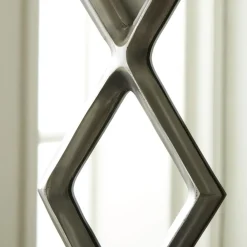 Overlapping Diamonds Metal Wall Mirror