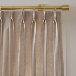 Oversized Adjustable Curtain Rod w/ Cylinder Finials