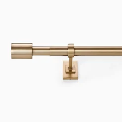 Oversized Adjustable Curtain Rod w/ Cylinder Finials