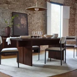Owens Solid Wood Dining Table (72"–114")