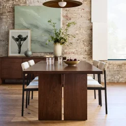 Owens Solid Wood Dining Table (72"–114")