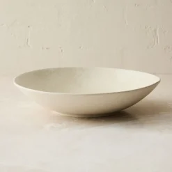 Oyku Stoneware Low Serve Bowl