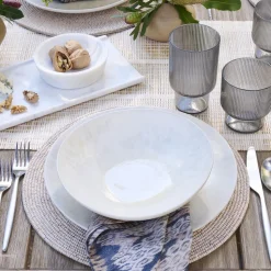 Oyku Stoneware Pasta Bowl Sets