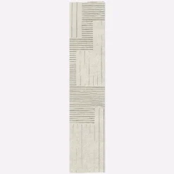 Painted Mixed Stripes Wool Rug