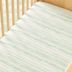 Painted Stripe Crib Fitted Sheet