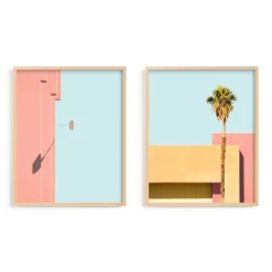 "Palm Springs - A Color Study" Framed Art by Minted for West Elm