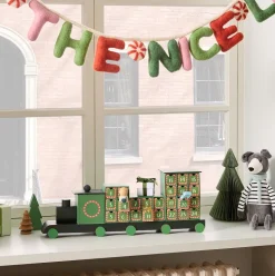 Paper Tabletop Train Advent Calendar