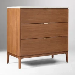 Parker Marble 3-Drawer Dresser (36")