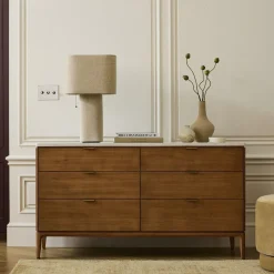 Parker Marble 6-Drawer Dresser (58"–72")