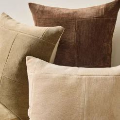 Patchwork Chenille Pillow Cover