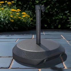 Patio Umbrella Base with Steel Cover (50 lbs - 75 lbs)