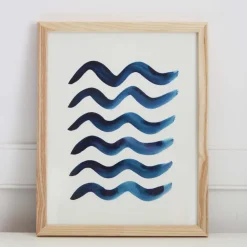 Pauline Stanley Studio Wall Art - Blue Waves