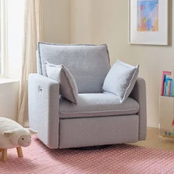 Paxton Pillow Manual & Power Swivel Glider Recliner