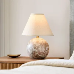 Perry Marble Table Lamp (15.5")