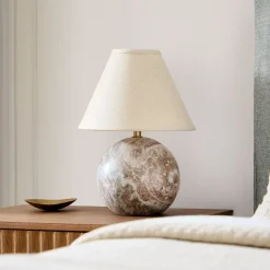 Perry Marble Table Lamp (15.5")