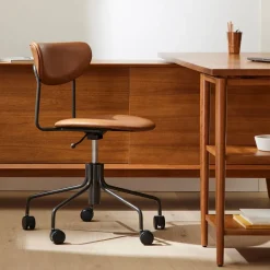 Petal Leather Swivel Office Chair